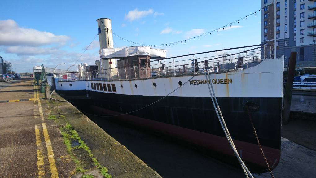 Medway, Kent, Medway Queen in the sun...