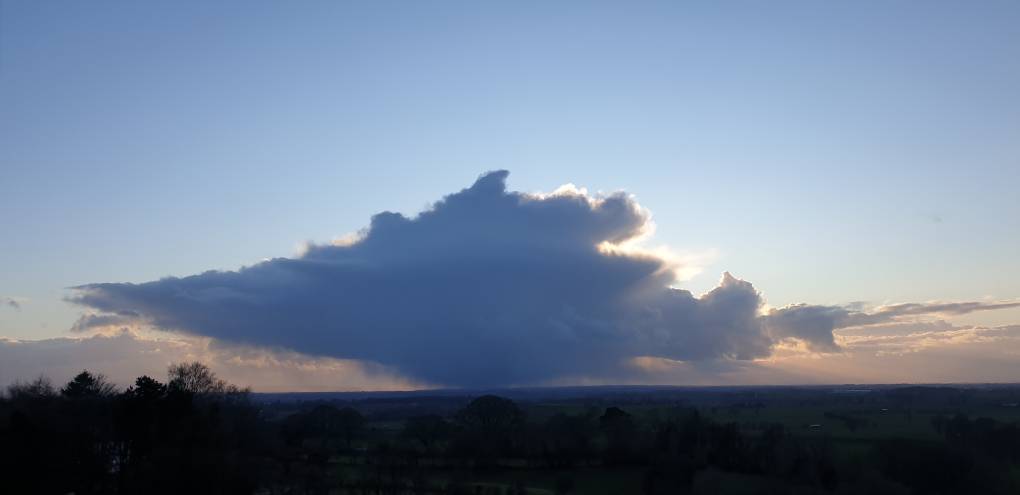 BRAMPTON, Cumbria, Evening shower...
