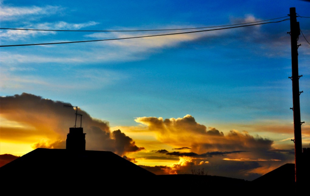 Leek, Staffordshire, Showers incoming...