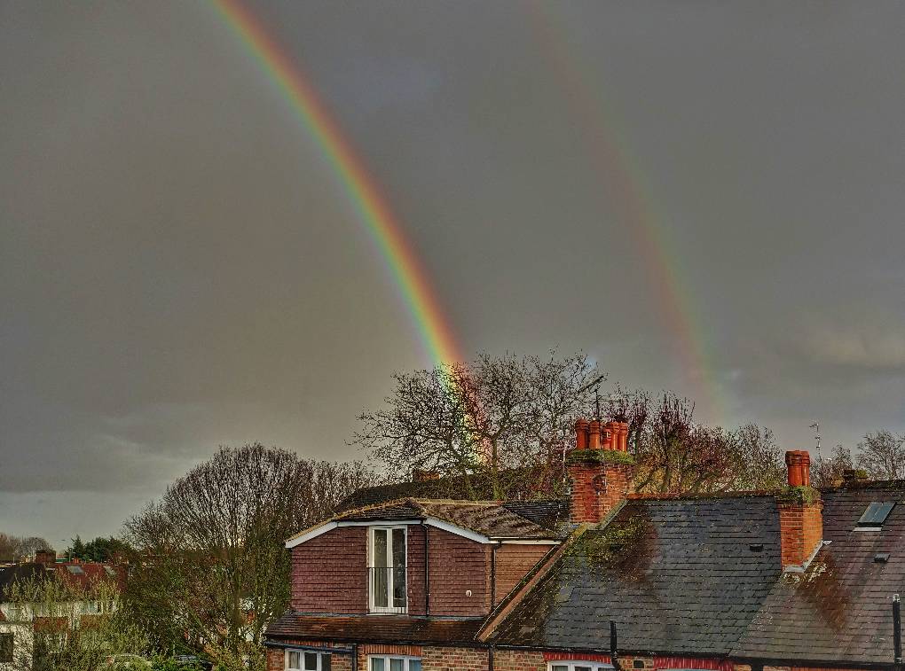 Richmond, London, Evening shower ...