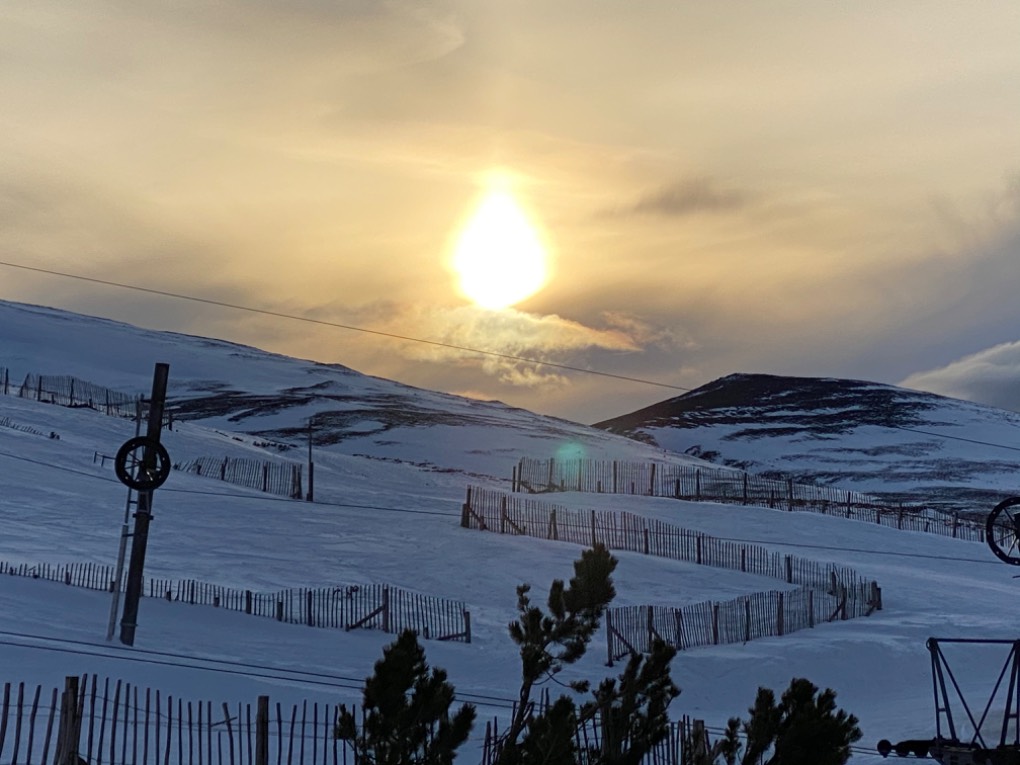Aviemore, Scotland, Cairngorm sunset...