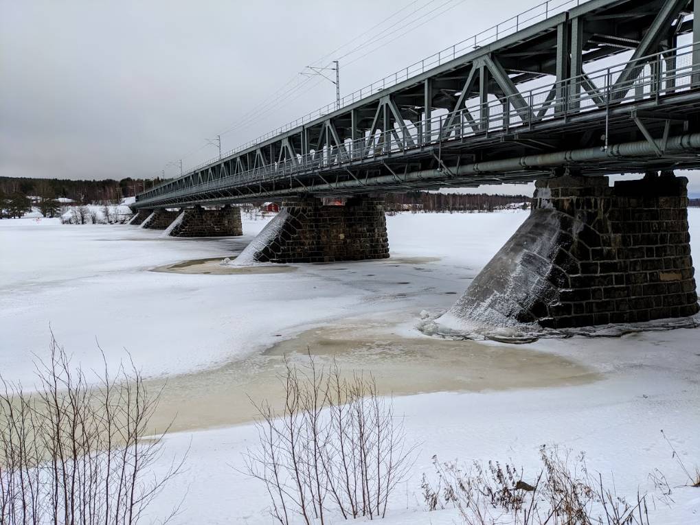Rovaniemi, , Frozen river...