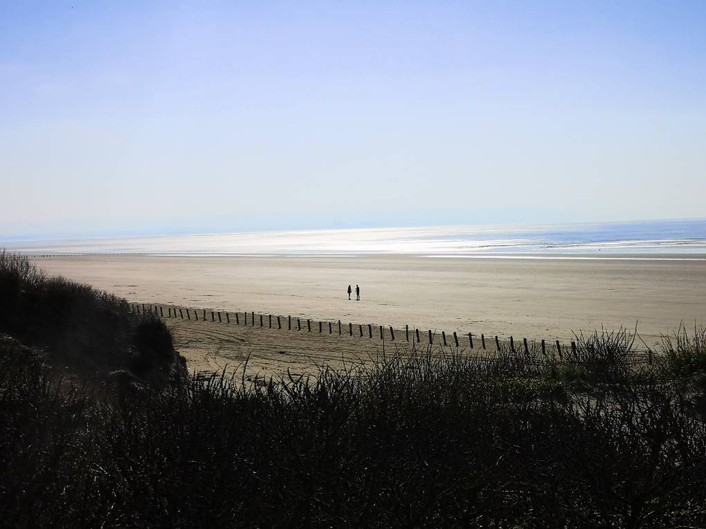 Burnham on sea,, Somerset, Berrow sands in the sunshine ...