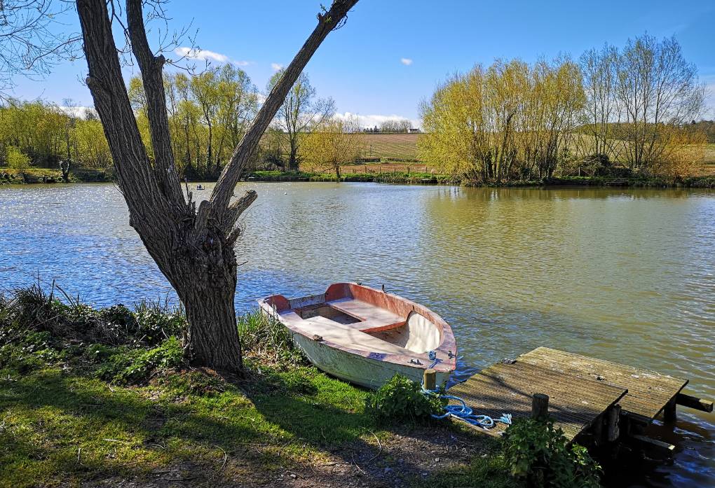 Somerton, Somerset, Lake boat ...