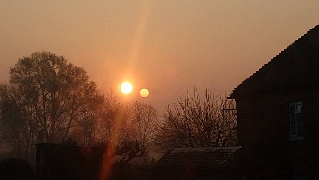 Ryarsh, Kent, Thursdays sunrise ...