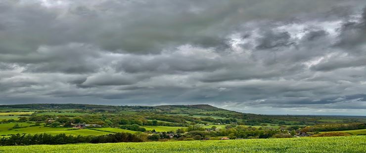 Cloudy sky, near Bosley. Posted by toppiker60