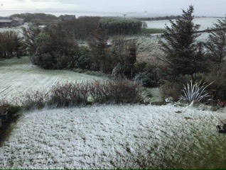 Kirkwall, Orkney, May snow...