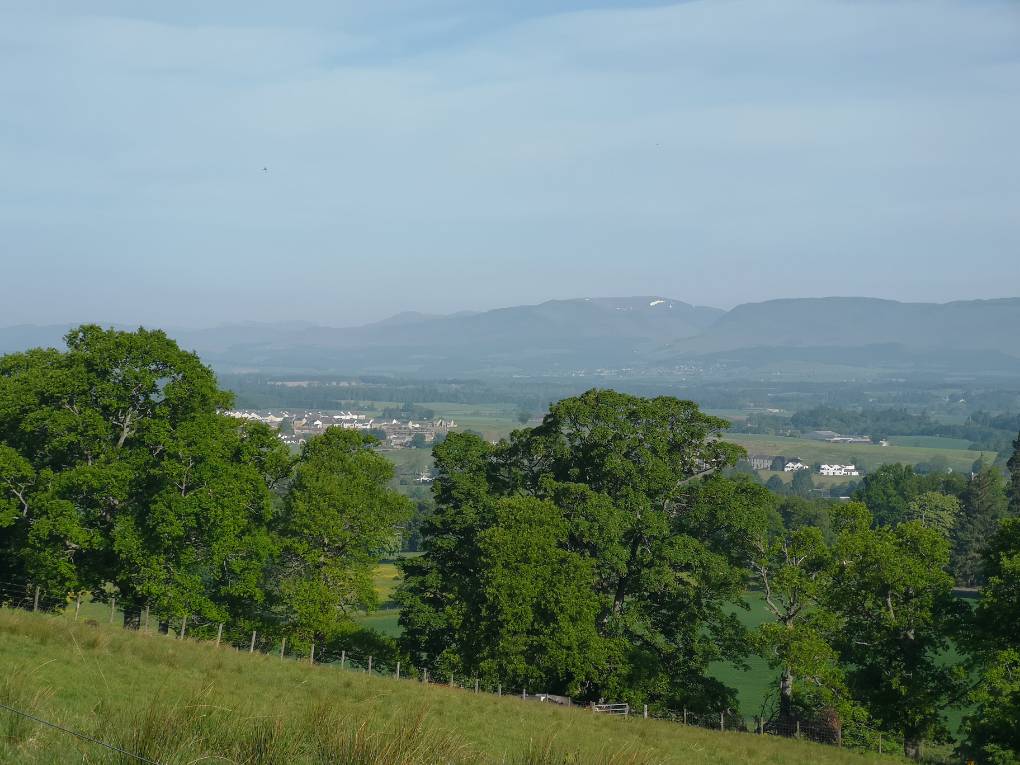 Auchterarder, Perthshire, Beautiful morning, snow patch cling on...