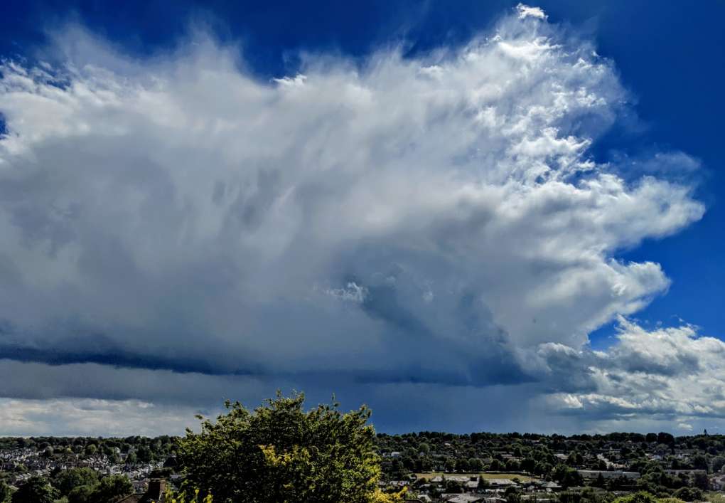 Berkhamsted, Hertfordshire, Showers in the distance...