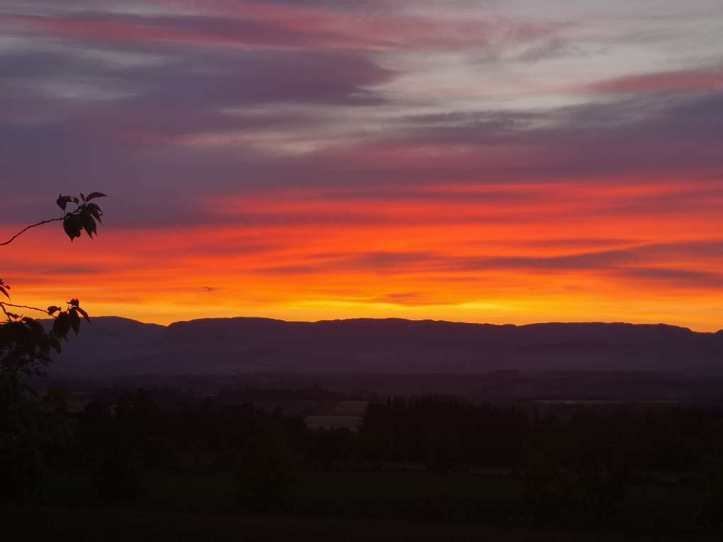 Another stunning sunset over Auchterarder Auchterarder, ,, sent by Uncle Ted