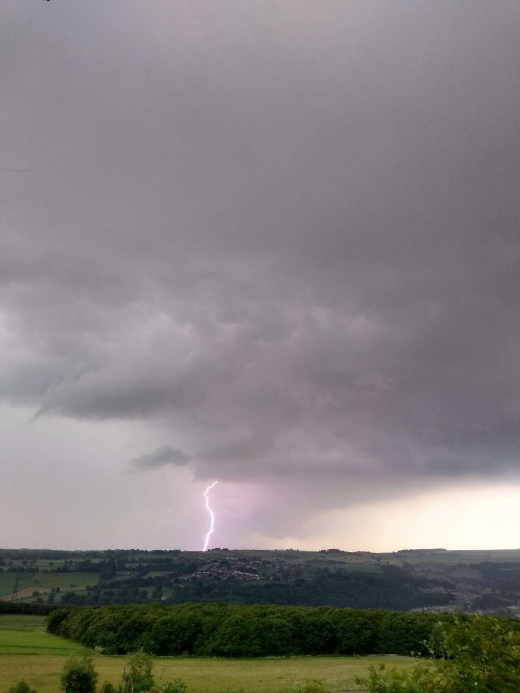 Sheffield, South Yorkshire, Taken from N Sheffield looking westwards on the evening of 16th June 2020...