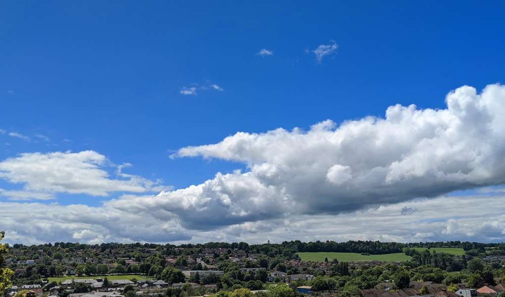 Berkhamsted, Hertfordshire, Blustery and showery...
