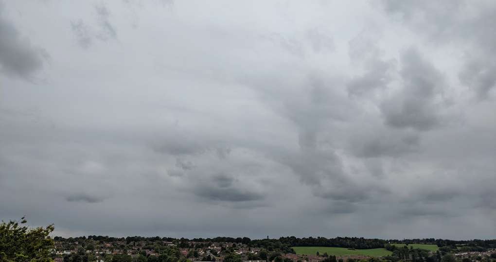 Overcast sky, Berkhamsted, Herts. Posted by brian gaze