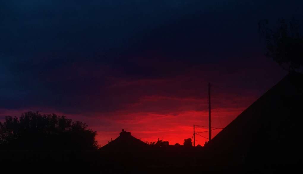 Dartford, Kent, Moody Sunset before rain...