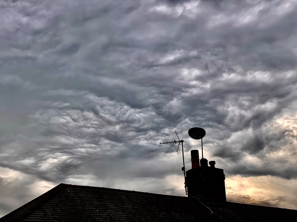 leek, staffordshire, pretty clouds after the heat of the day....