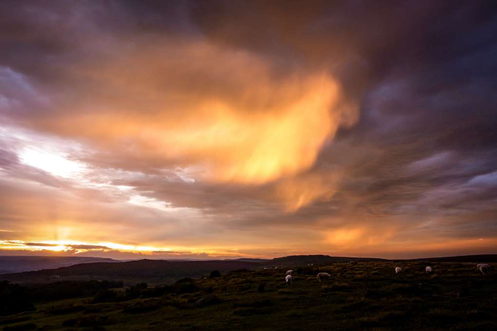 Sheffield, , Sunset after the storm...
