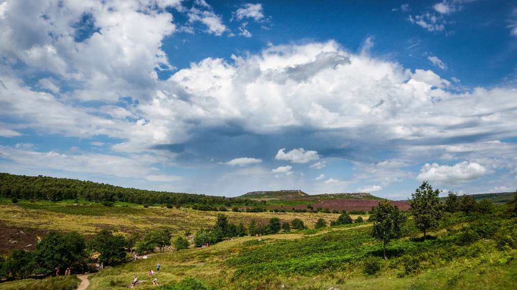 Sheffield, , Padley Gorge (Peak District) sunshine & shower....