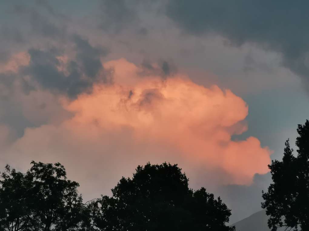 Auchterarder, , Evening thunder clouds...