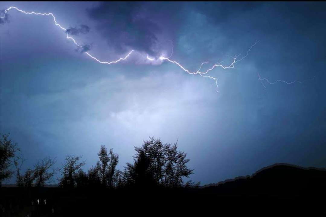 Cardiff, Cardiff, Lightning above Craig yr Allt...