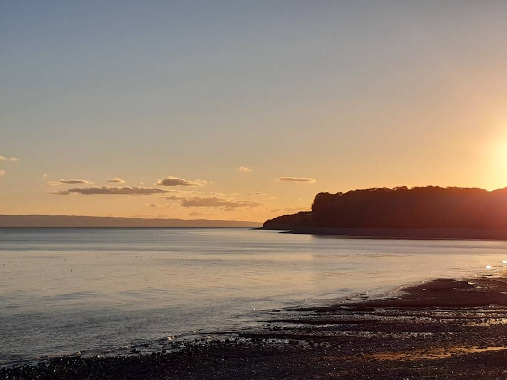 Autumn sunset Cold Knap, Barry, Vale of Glamorgan,Wales, sent by hilett1978