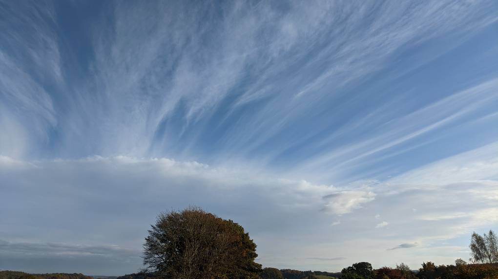 Brampton, Cumbria, Skies clearing after showers...