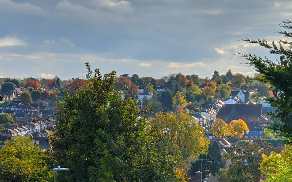 Berkhamsted, Herts, Looking across the valley...