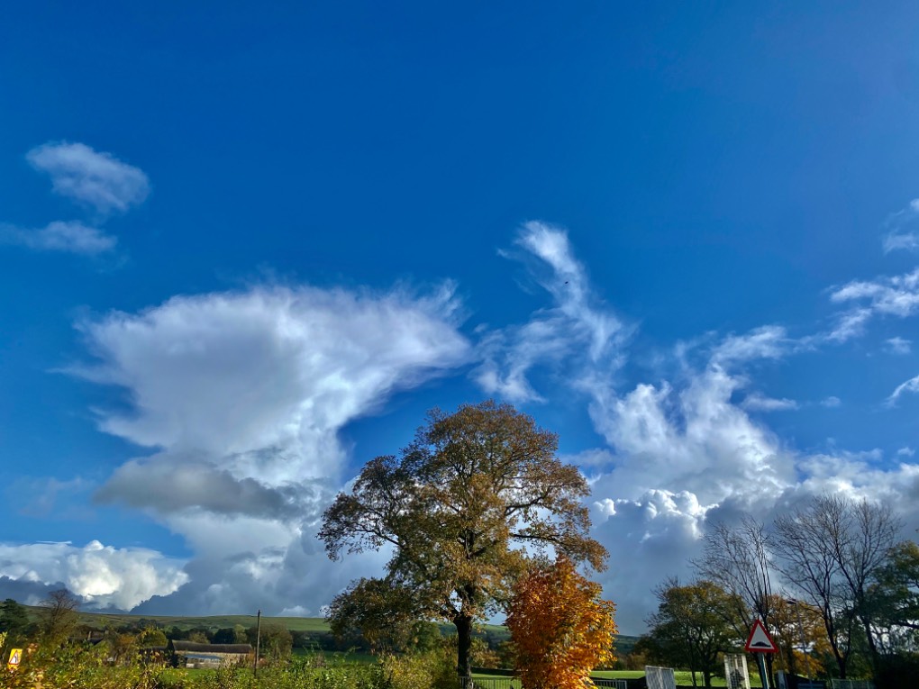 sunshine and showers today leek, staffordshire,uk, sent by toppiker60