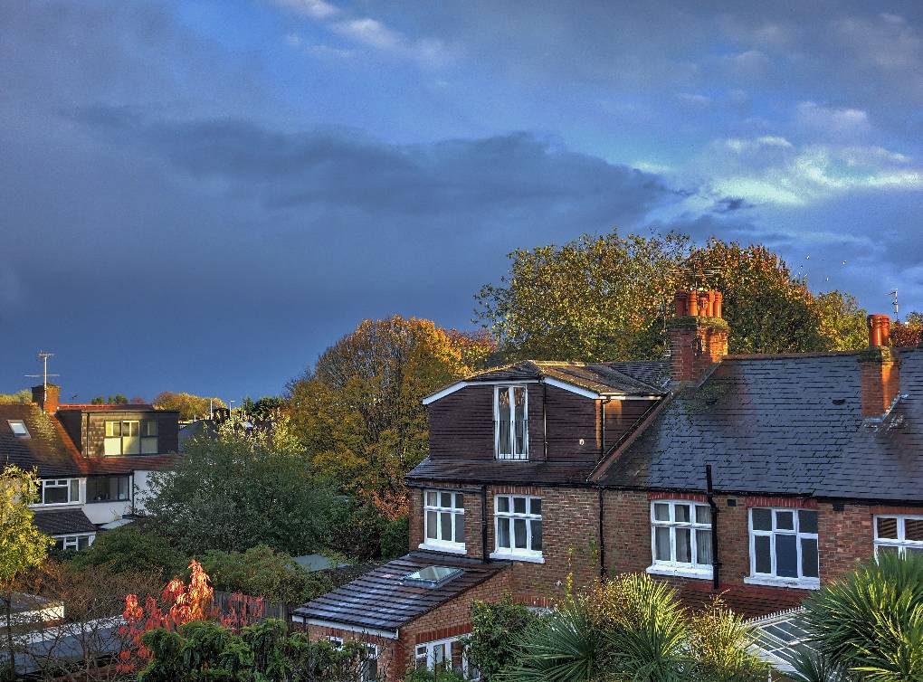 Richmond, London, Clearance from the west following afternoon shower...