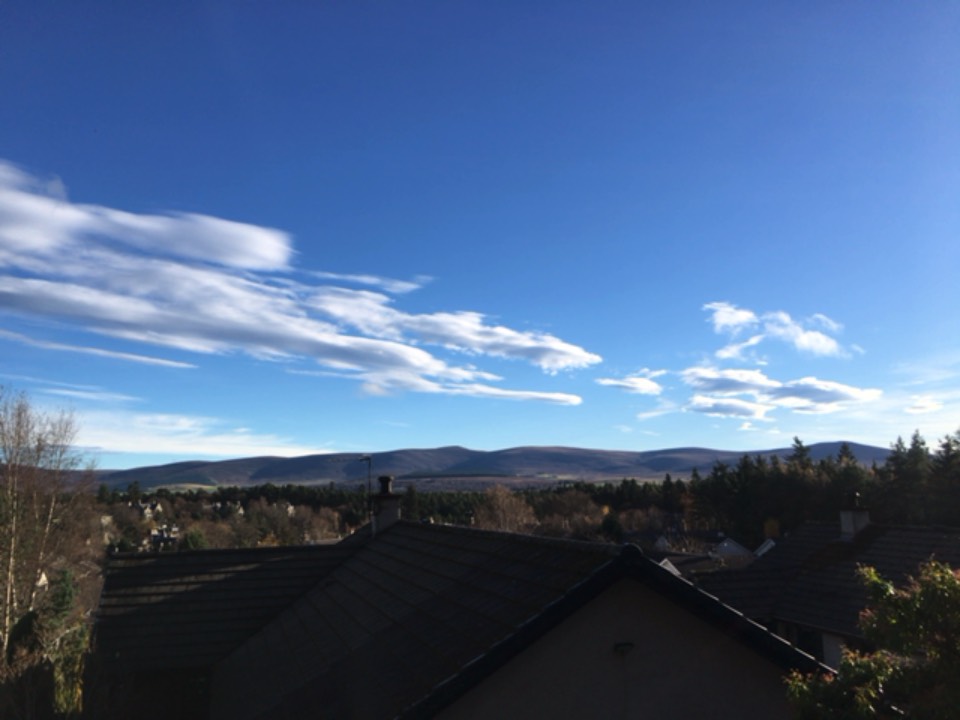 Grantown on Spey, Moray, Blue skies ...