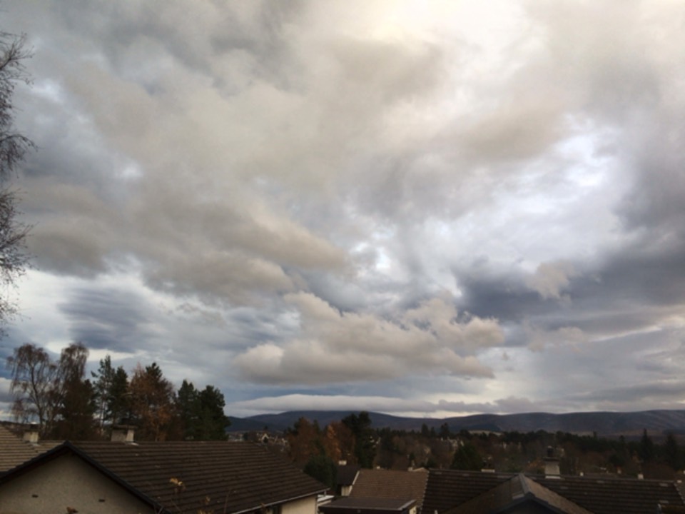 Grantown on Spey, Moray, Cloudy day ...