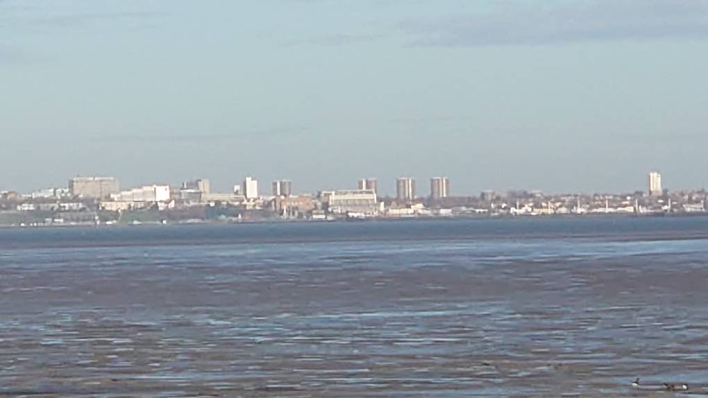 Grain, Kent, View from grain looking at Southend ...
