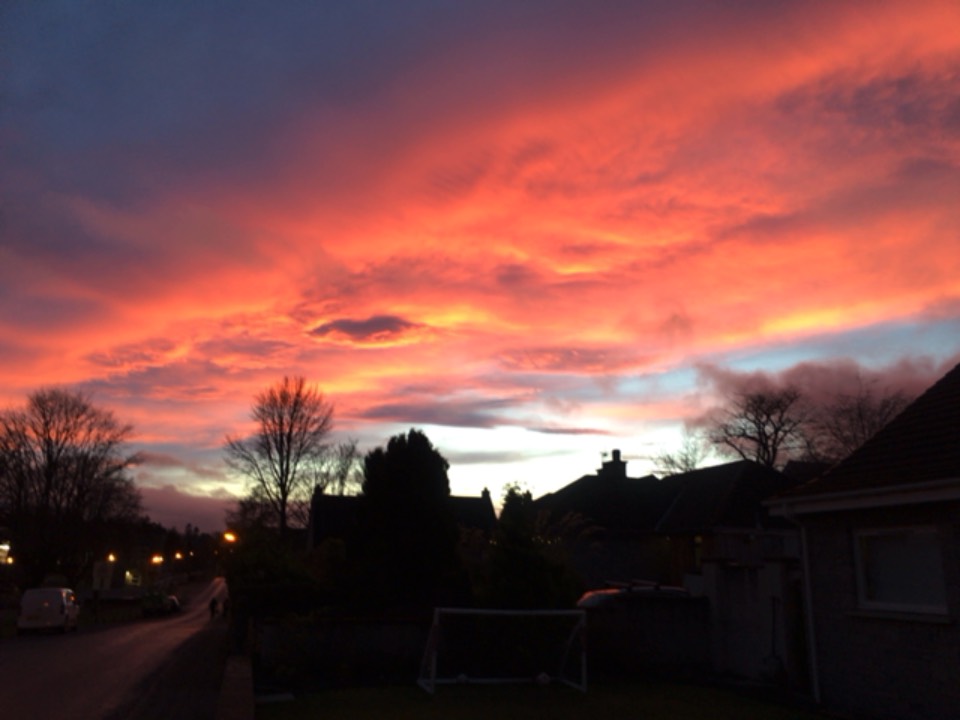Grantown on Spey, Moray, Sunset ...