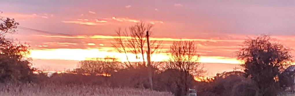 Cardiff, Cardiff, Autumn sunset...