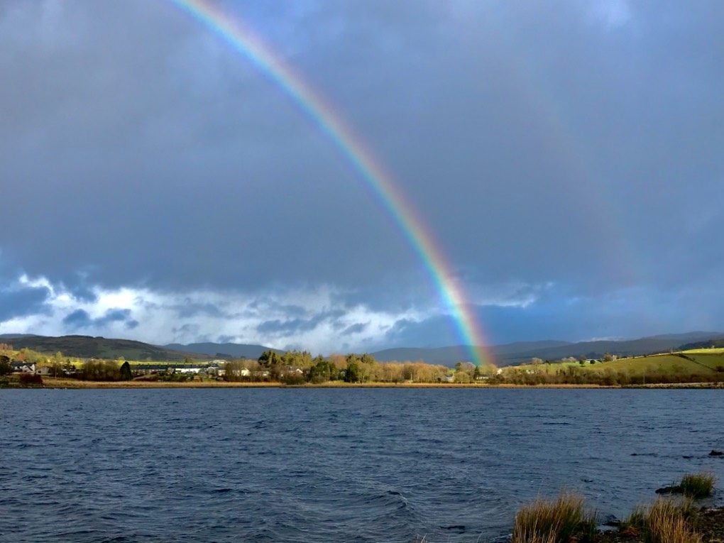 Rainbow Trawsfynydd, ,Wales, sent by DAllison