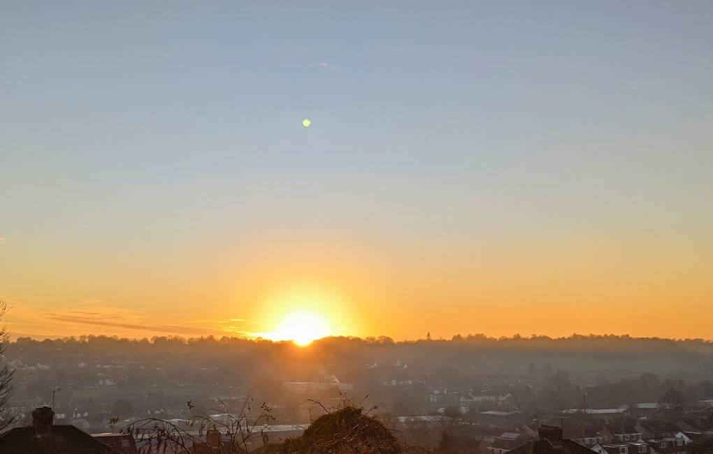 Berkhamsted, Herts, Spectacular sunset...