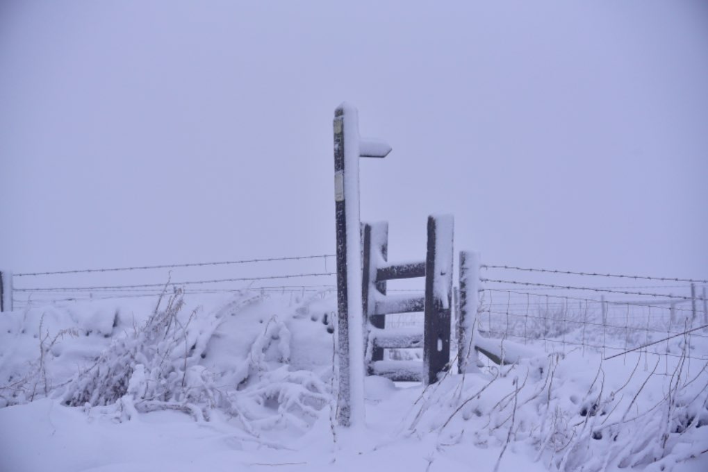 leek, staffordshire, plenty of snow now  on the staffordshire peaks...