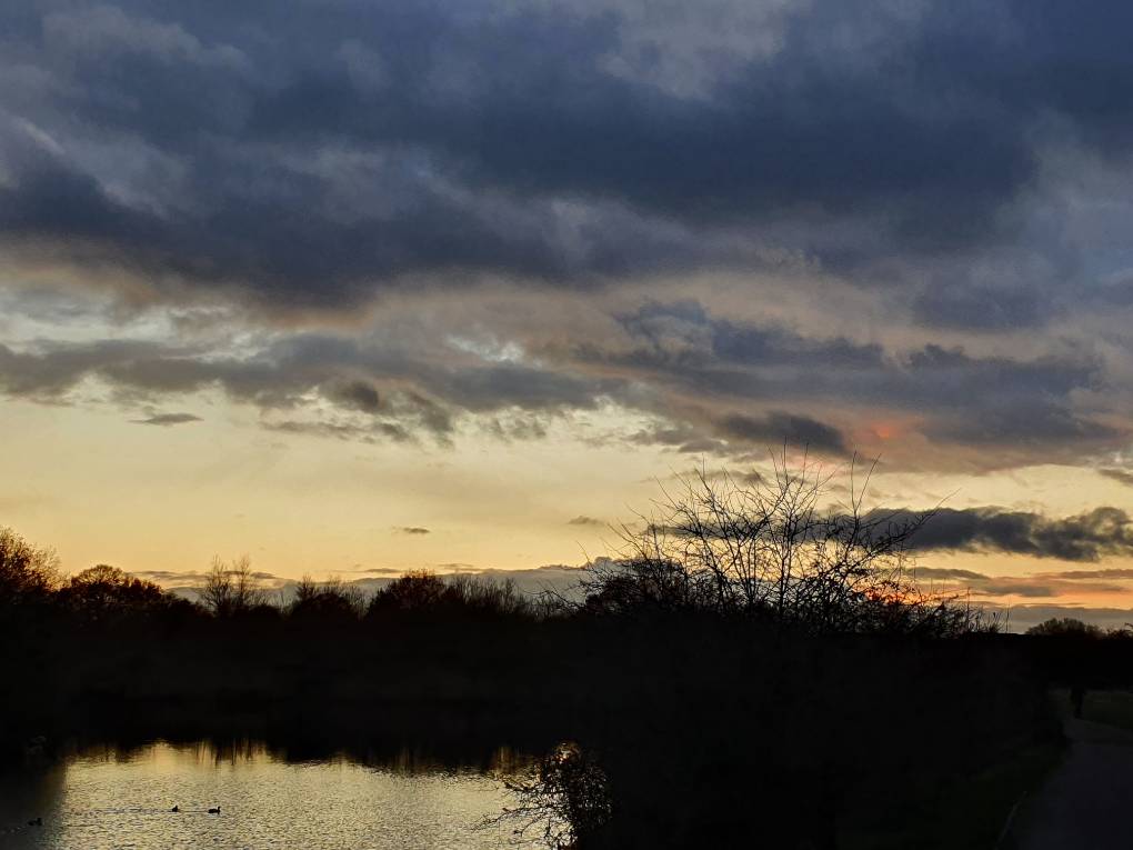 Cardiff, Cardiff, Winter sunset...