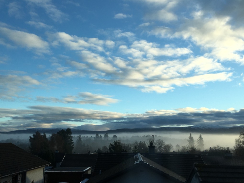 Grantown on Spey, Moray, Misty day ...