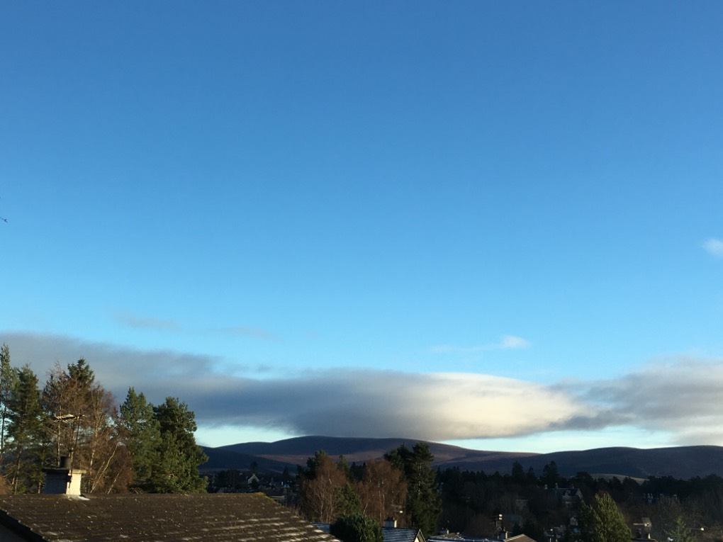 Grantown on Spey, Moray, Cloud at 11 am...