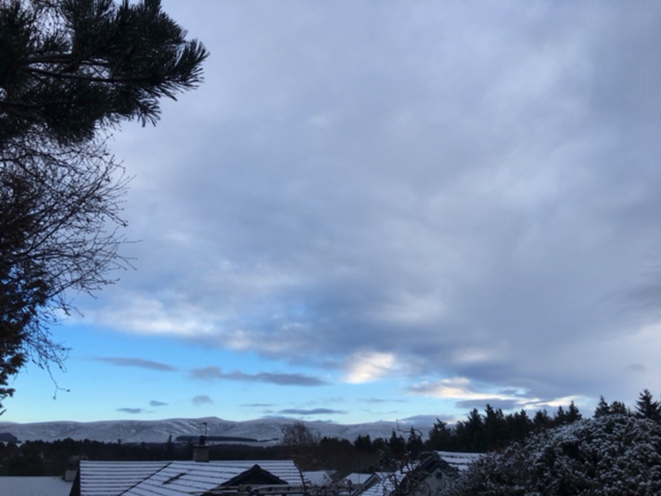 Grantown on Spey, Moray, Last of the blue sky...