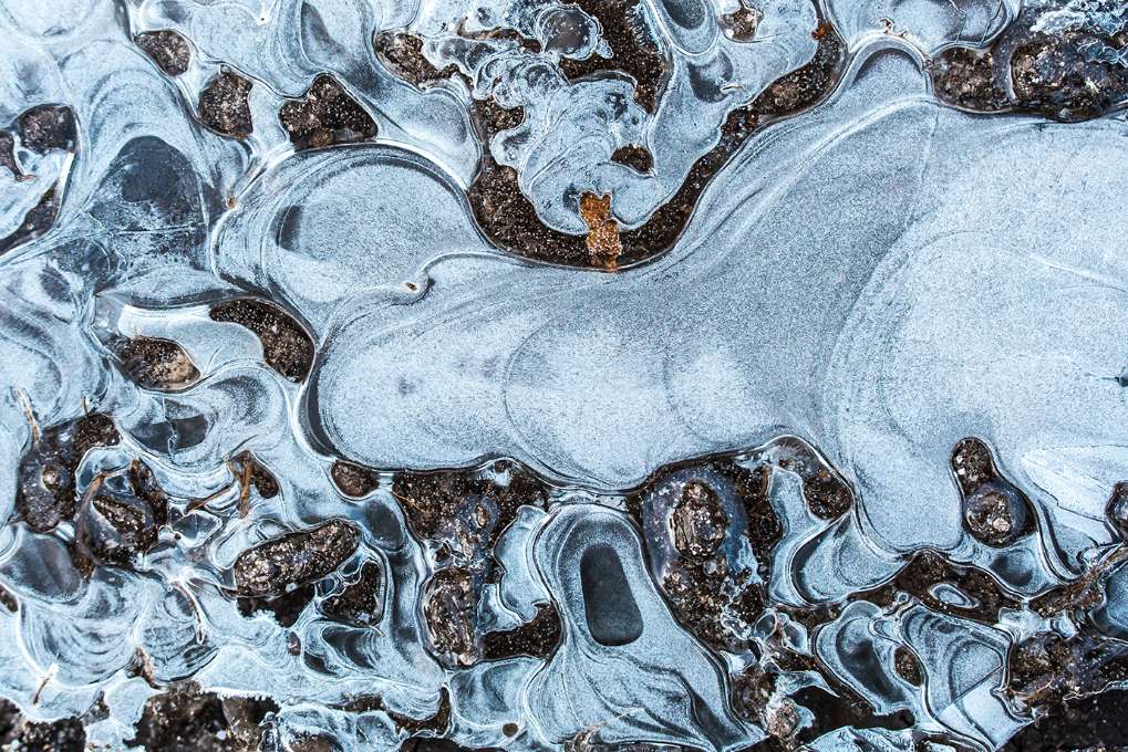 Dorchester, Dorset, Frozen Puddle...