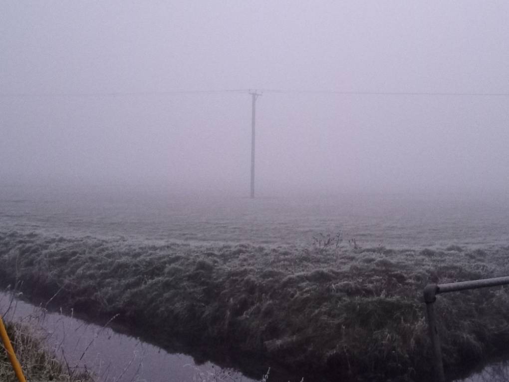 Bridgwater, Somerset, Freezing Fog on the Levels...