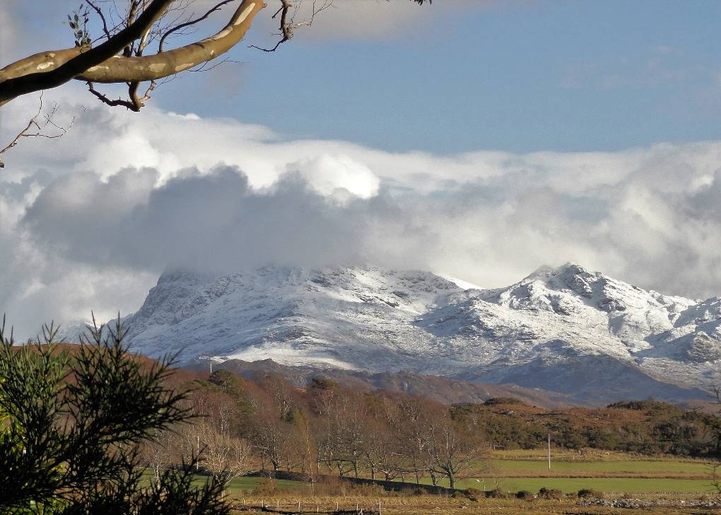 Gairloch, Wester Ross, View from Inverewe Garden (Nat Trust Scot), view to South, L & L N 57 47', ...