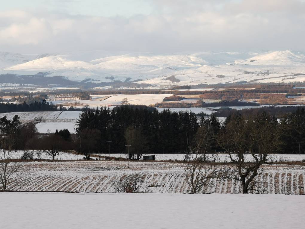 Auchterarder, , A lot of snow, despite thaw...