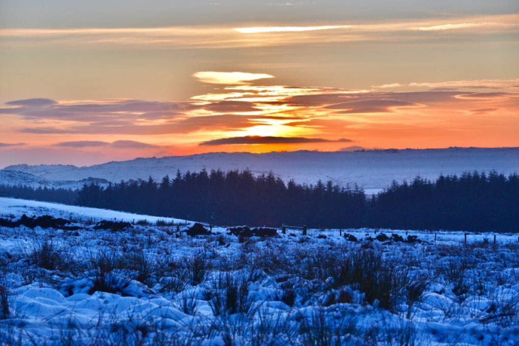 leek, staffordshire, sunrise on a icy January morning brrr....
