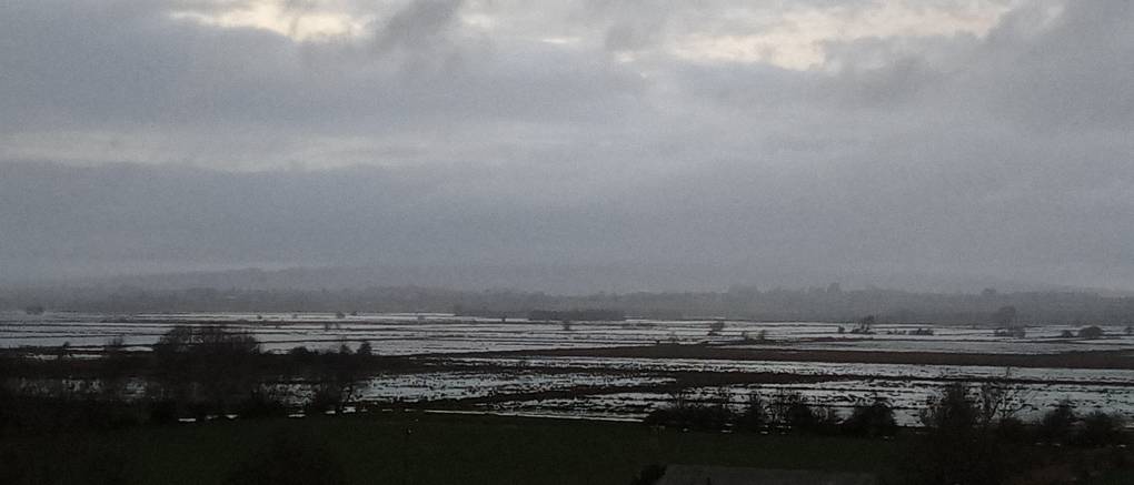 Langport, Somerset, Flooding on West Sedgemoor...