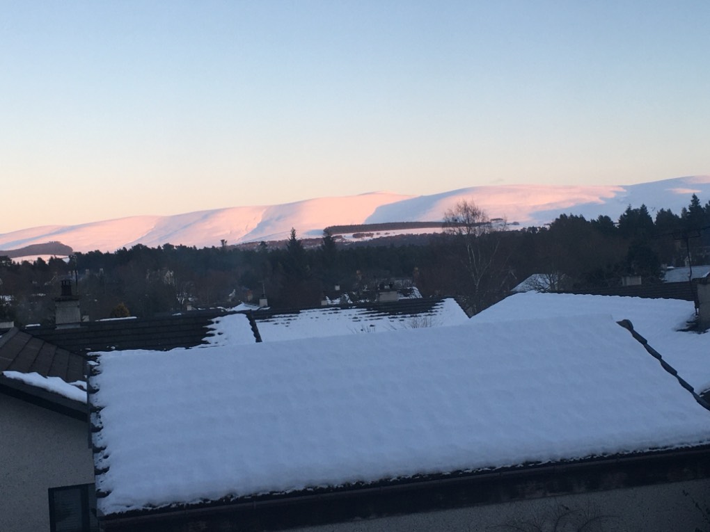 Grantown on Spey, Highland, Frosty evening ...