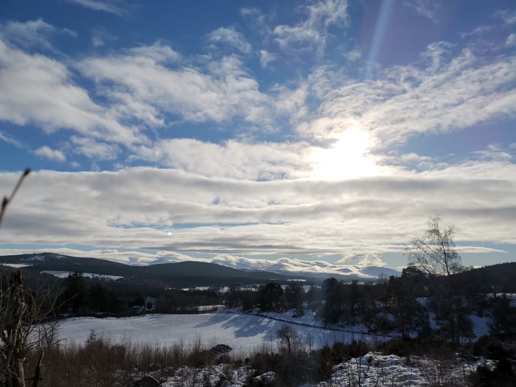Grantown on Spey, Highland, Looking towards the Cairngorms ...