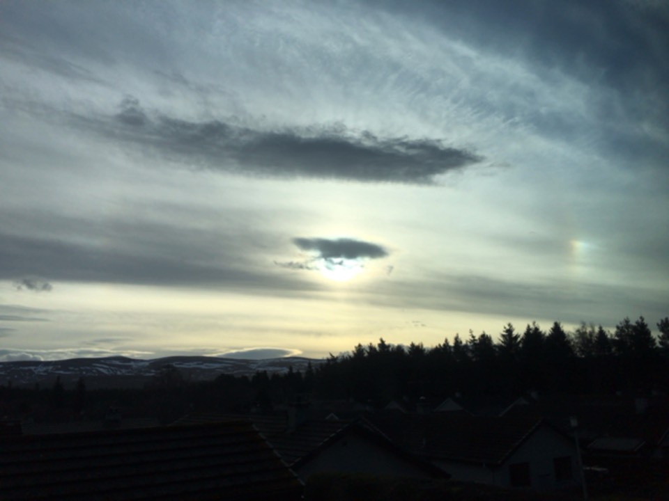 Grantown on Spey, , A sundog sort of day!...