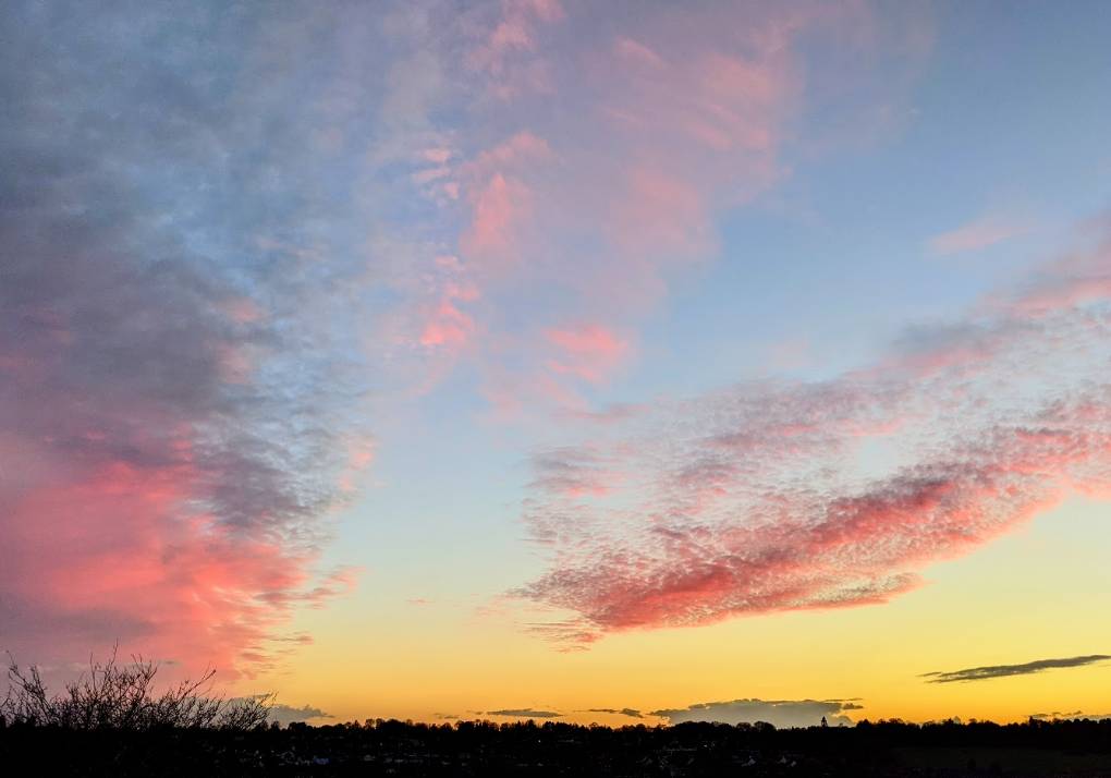 Berkhamsted, Herts, Stunning sky at sunset...